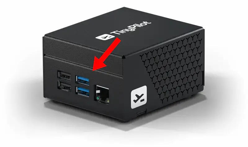 USB 3.0 ports on the TinyPilot Voyager 2a