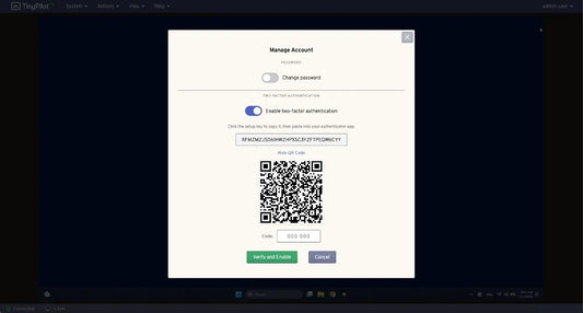 Two-Factor Authentication and Persistent API Keys in TinyPilot Pro
